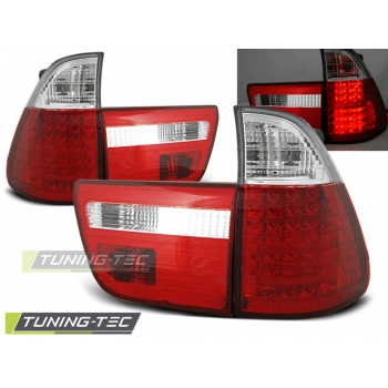 Задние фонари LED RED WHITE для BMW X5 E53