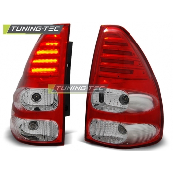 Задние фонари RED WHITE LED для Toyota Land Cruiser Prado 120
