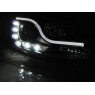 Фары передние TUBE LIGHT DRL BLACK для Volkswagen Jetta 6