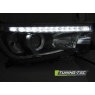 Передние фары LED PROJECTOR TRUE DRL BLACK для Toyota Hilux VIII