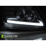 Передние фары TUBE LIGHT SEQ LED CHROME для Toyota Land Cruiser Prado 120