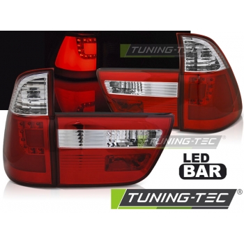 Задние фонари LED BAR RED WHITE для BMW X5 E53