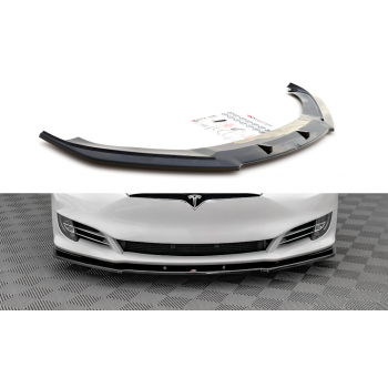 Сплиттер V.1 на передний бампер для Tesla Model S FL