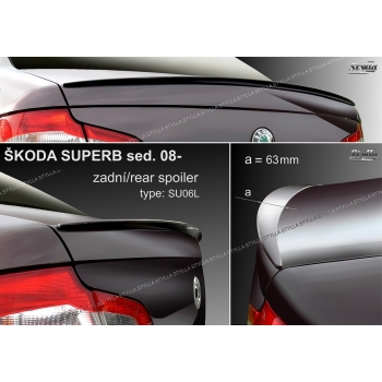 Лип спойлер на крышку багажника для Skoda Superb II